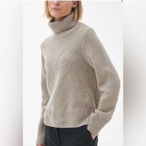 Women’s Barbour Laverne Knit Sweater in light fawn size 6
Classic cozy prep